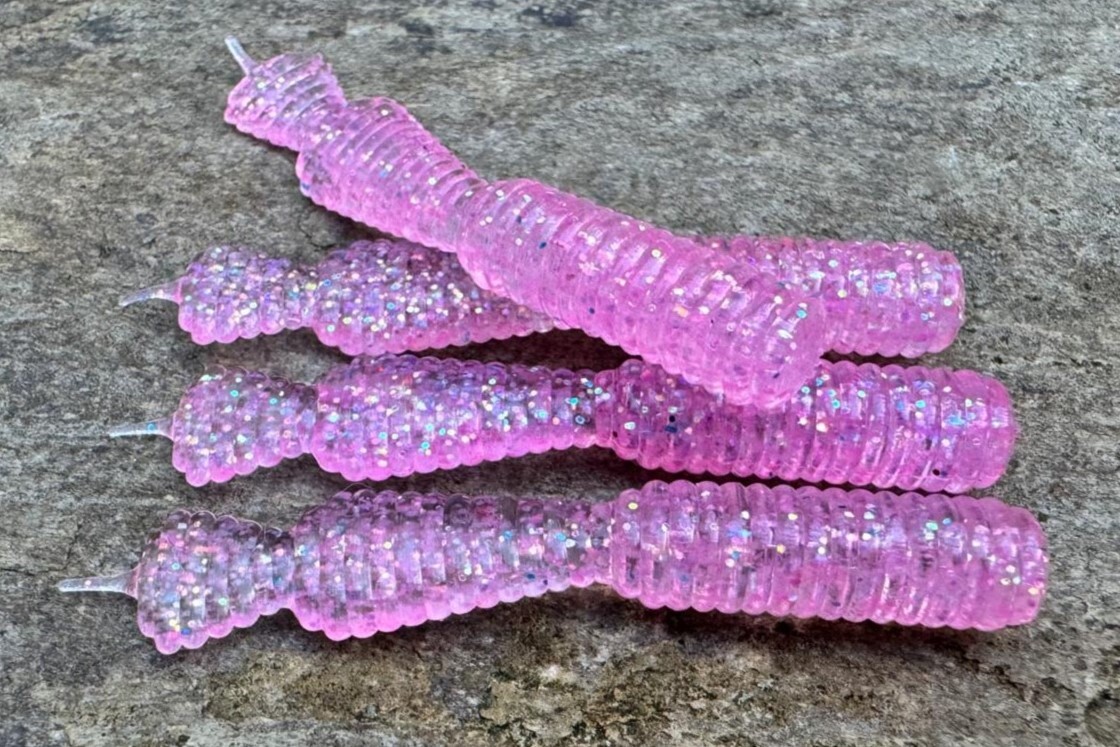 GF2 Leech glitter pink 60 mm 10 szt.