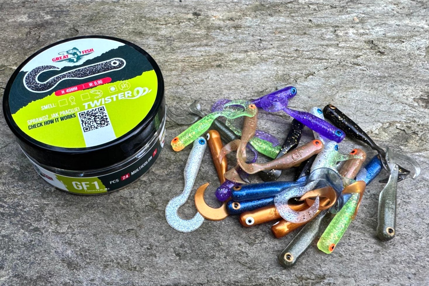 GF1 twister MIX Multicolor I  49 mm 24 szt.